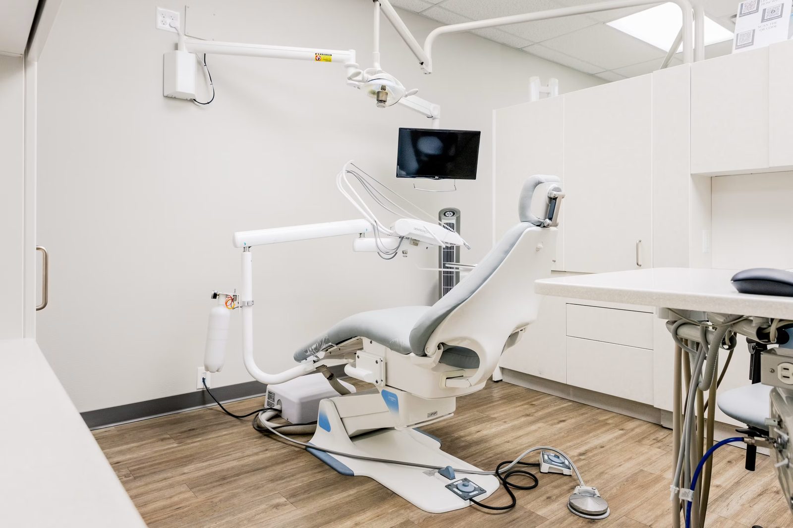 A bright, modern dental treatment room